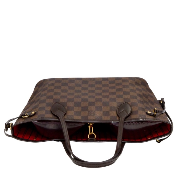 LOUIS VUITTON DAMIER EBENE CANVAS NEVERFULL PM TOTE BAG SD1029 - Picture 2 of 11